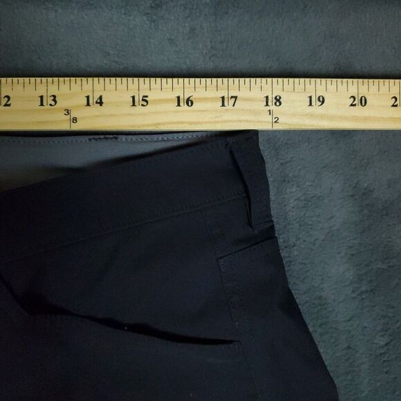 Eddie Bauer Tech Pants Mens 36x30 Black Nylon Stretch Outdoor Hiking Zip Pocket - Picture 7 of 16